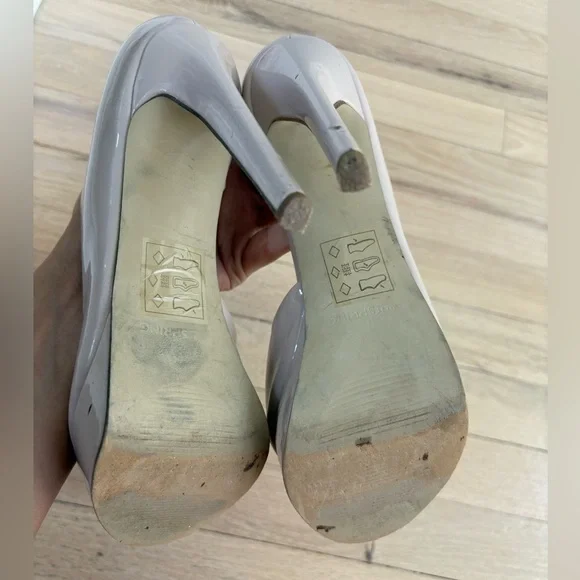 Call It Spring Cream Peep Toe Heels - Picture 5 of 5